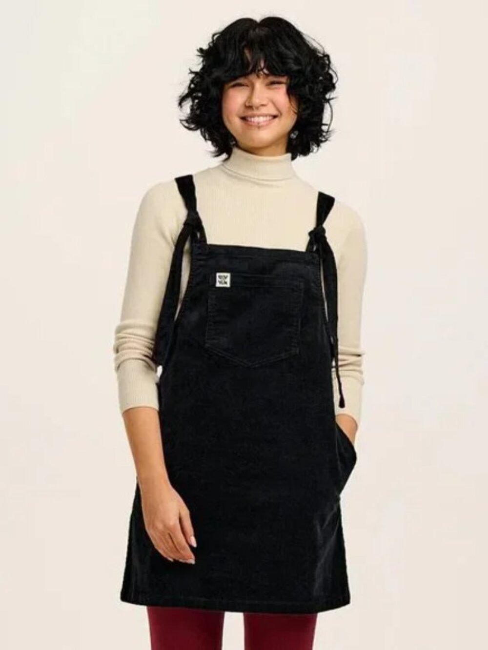 Lucy & Yak black corduroy dress